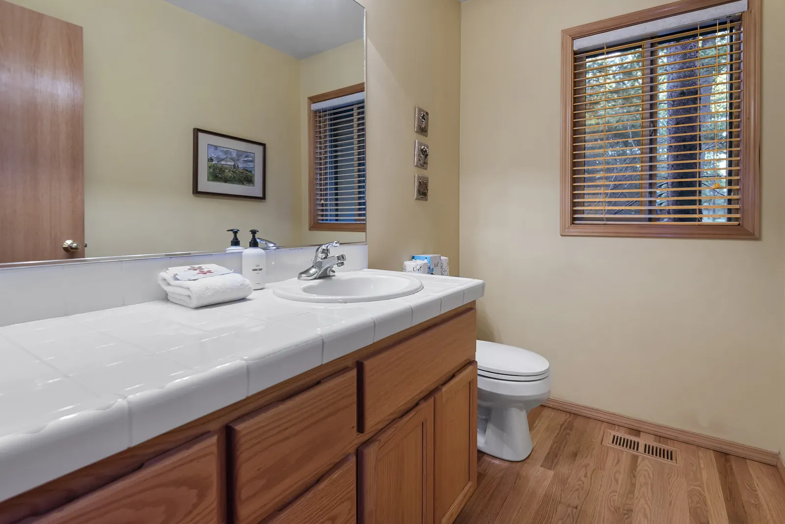 Half bath off the main living area