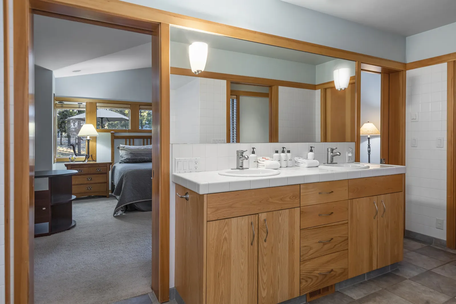 Primary bath double vanity